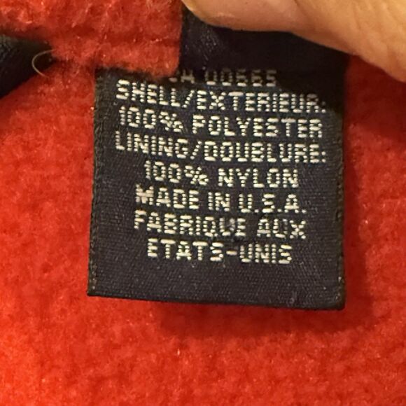 Vintage Eddie Bauer EBTEK Men’s‎ Red Polartec Fleece Jacket Size Xlarge Made USA - Picture 4 of 5